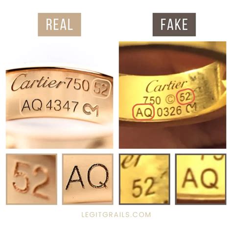 fake hallmarks on cartier rings